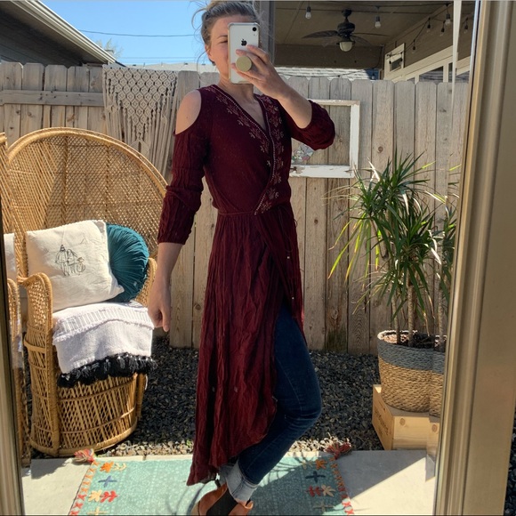 Boho Wrap Dress - Picture 1 of 8